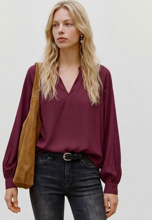 Vero Moda, VMLOUISA LS TOP WVN NOOS - Blouse - windsor wine