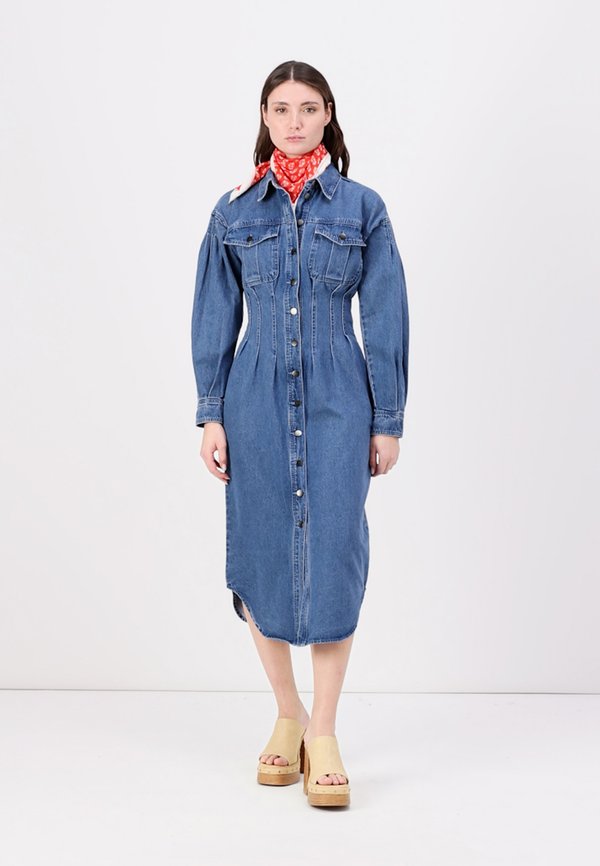 ANNELIESE SHIRT DRESS - Denim dress2