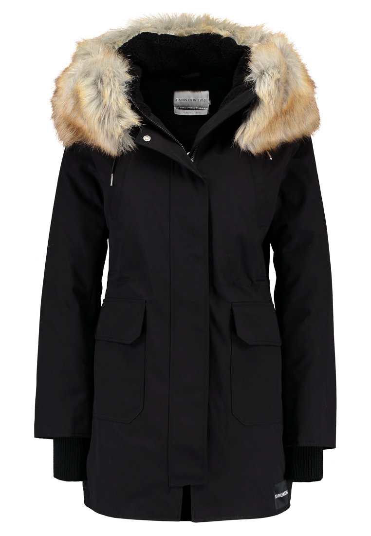 Calvin klein mid weight down jacket black Clearance