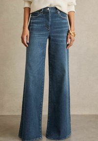 Reiss PETITE FIT - HEATHER STRETCH  WIDE - Pernera ancha - mid blue