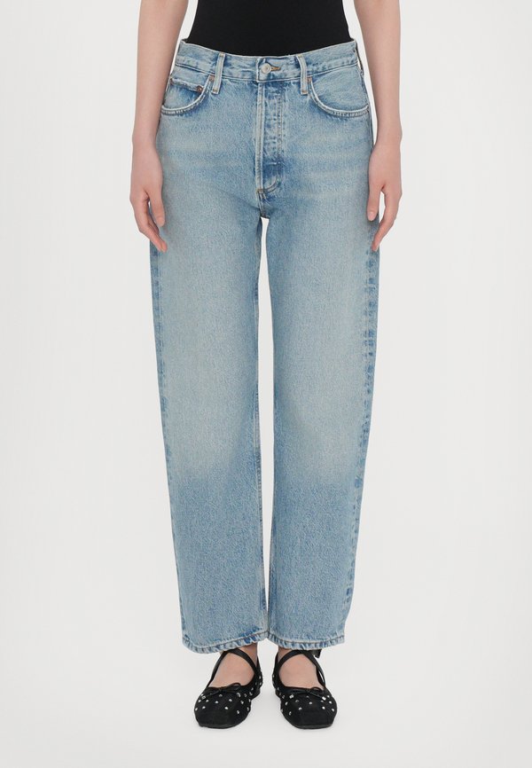PINCH WAIST CROP - Straight leg jeans