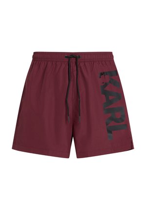 KARL LAGERFELD, LOGO SHORT - Ujumisšortsid - windsor wine