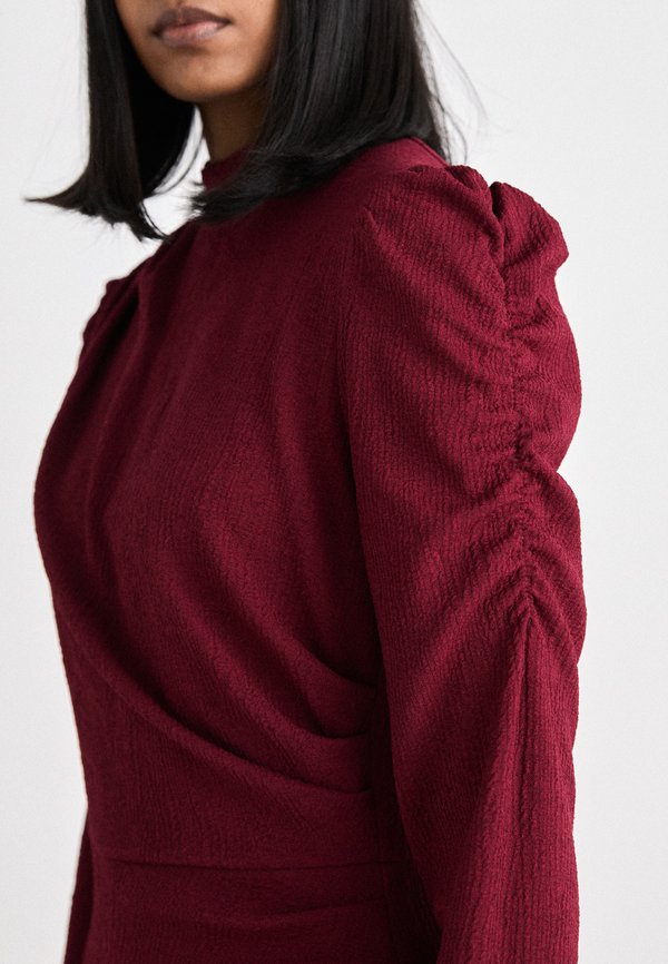 DENVER DRESS - Jersey dress - bordeaux2