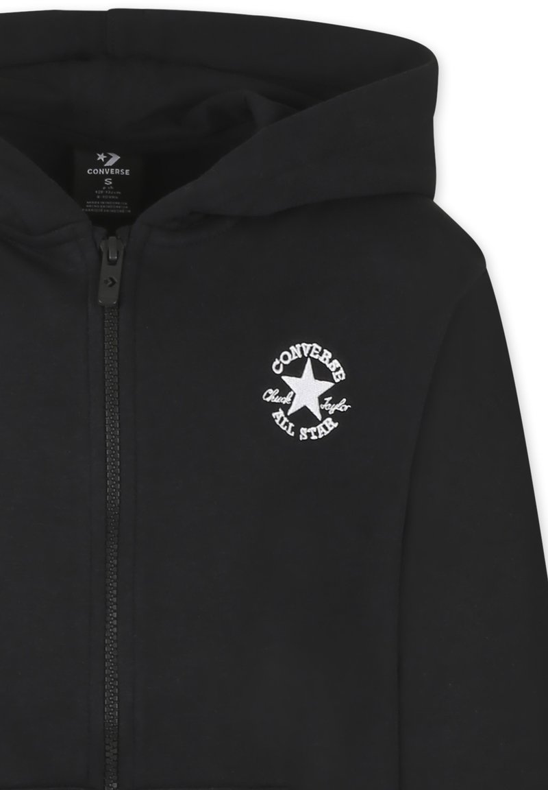 Converse CON CAPPUCCIO Felpa con zip black/nero