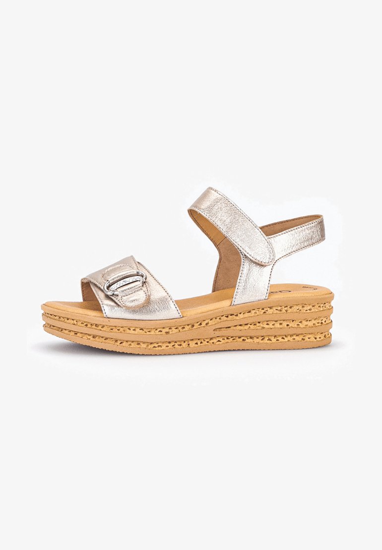 Gabor Platform sandals puder/gold-coloured - Main Image