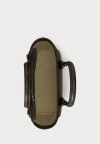 Lauren Ralph Lauren PEBBLED LEATHER SMALL TANNER SATCHEL - Käsilaukku - dark olive