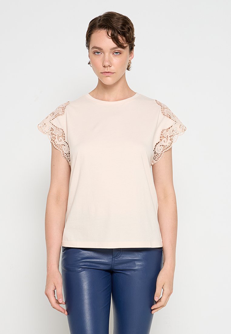 TWINSET T-shirt basic roze TWINSET T-shirt basic roze