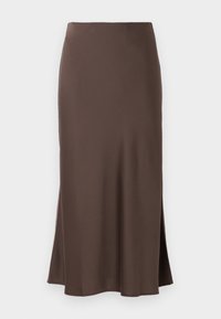YASPELLA MIDI SKIRT - A-line skjørt - chocolate brown