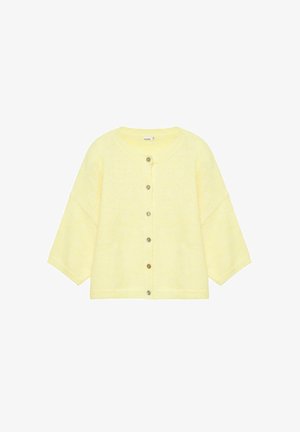 PULL&BEAR, SHORT SLEEVE - CARDIGAN - Gilet - yellow