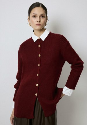 Chaqueta de punto - bordo