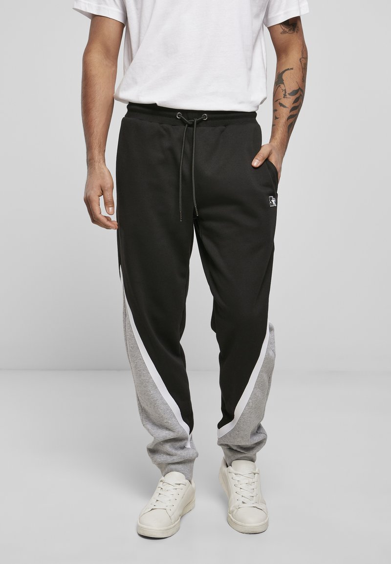 Starter Tracksuit bottoms black/heathergrey/black Zalando.ie