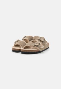 Birkenstock ARIZONA SHEARLING LEVE LAF REGULAR UNISEX - Sandalias - taupe