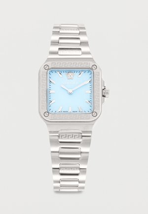 Versace GRECA EDGE UNISEX - Ρολόι - silver-coloured/light blue