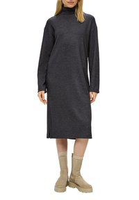 s.Oliver Strickkleid - dunkelgrau