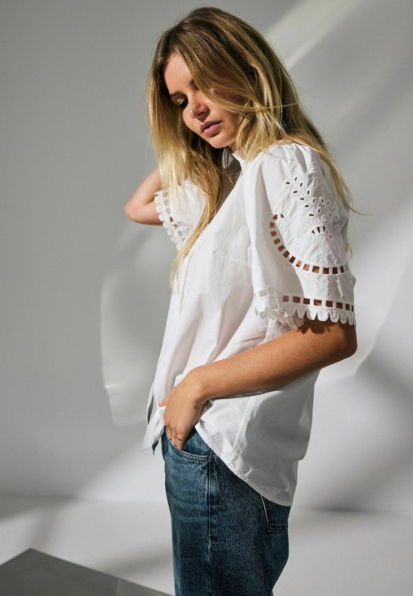 KELLISCC EMBROIDERY SS SHIRT - Hemdbluse