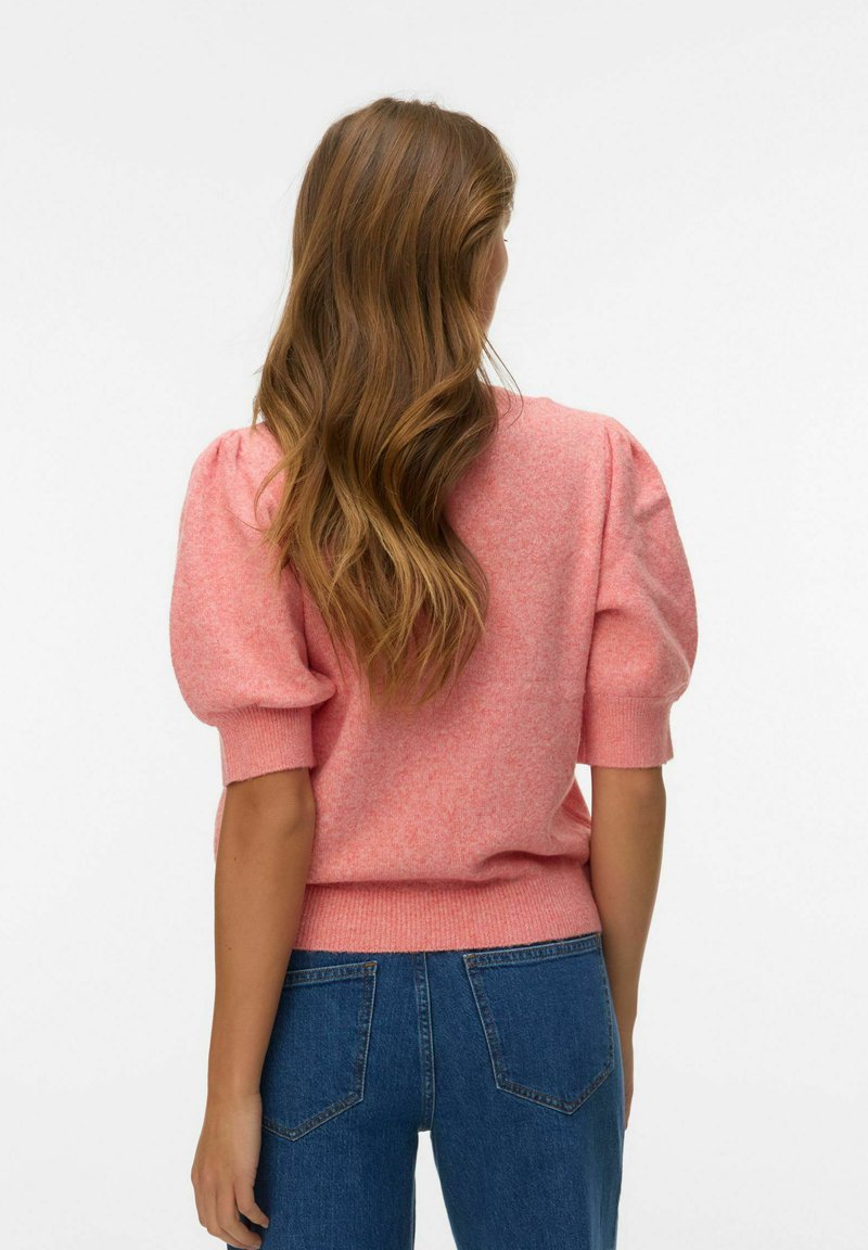 VERO MODA - VMDOFFY 2/4 O-NECK PULLOVER GA NOOS - 10278313 - Coral Paradise