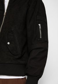 Deadwood COMBO - Casaco de couro - black