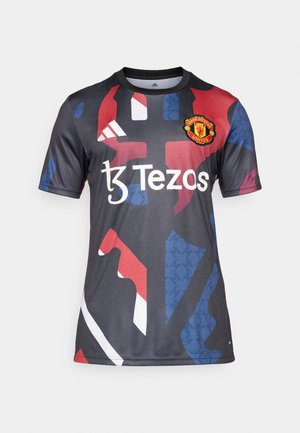 adidas Performance MANCHESTER UNITED 24/25 PRE-MATCH - Squadra - black/red/off white/burgundy
