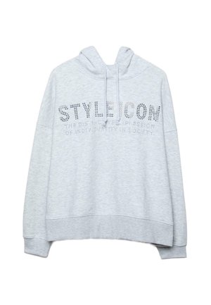 WITH RHINESTONES - Hættetrøje - light grey