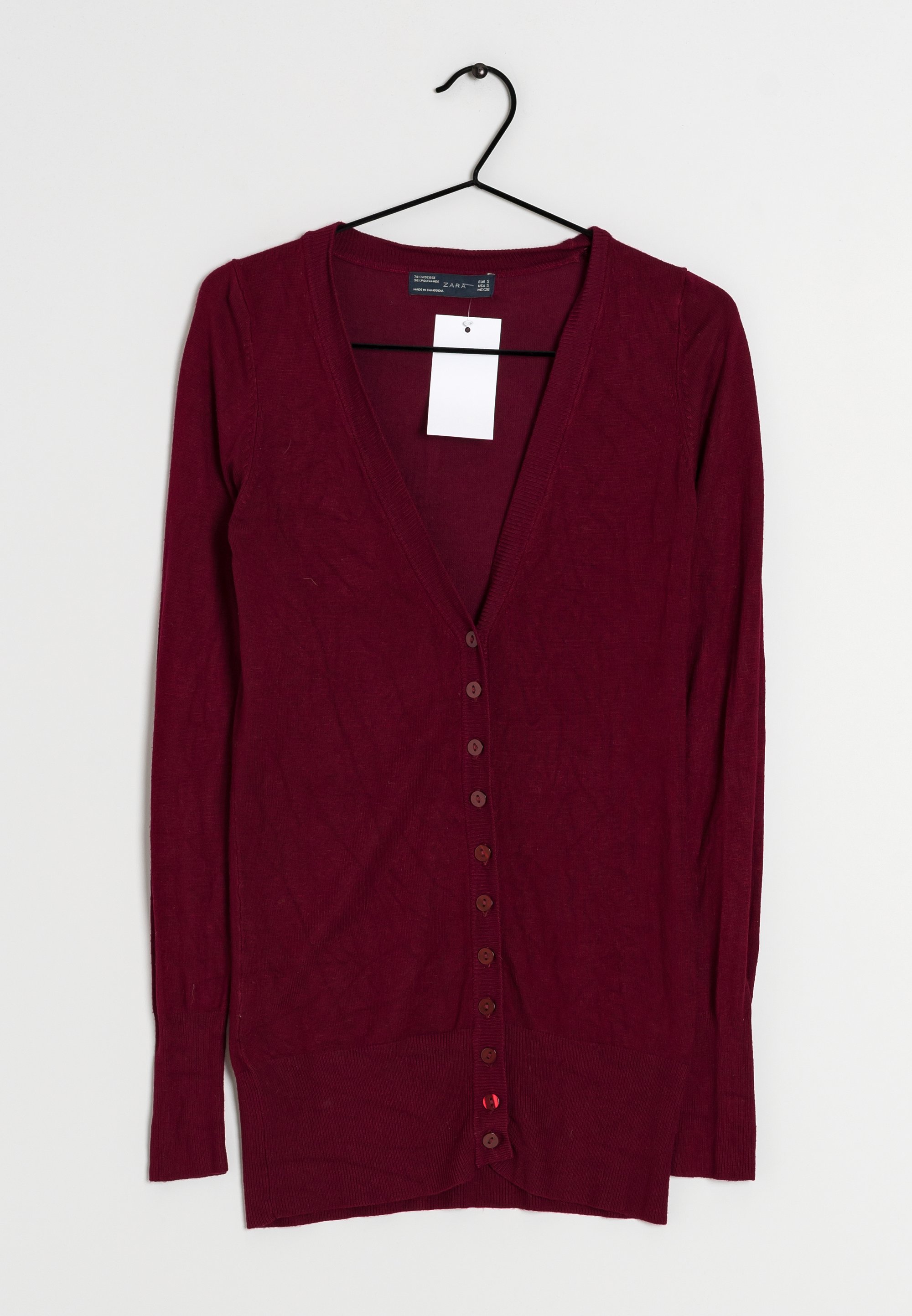 Zara Gilet red/bordeaux (Seconde main) ZALANDO - Main Image