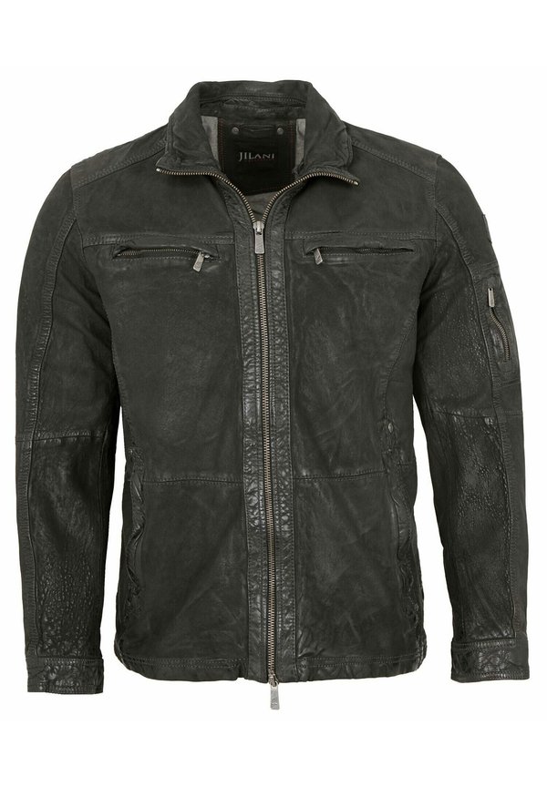 Lederjacke - schwarz