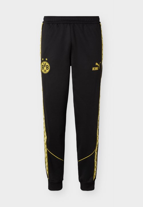 PUMA BVB DORTMUND KING ANTHEM PANTS - Club wear - black/faster yellow — photo 5