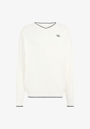 adidas Originals, KNIT CRW - Džemper - cloud white