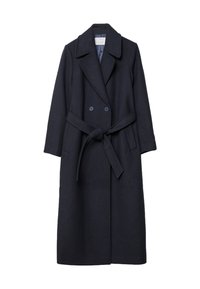 LONG WITH BELT - Trenčkot - mottled dark blue