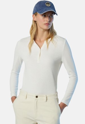 HENLEY - Camiseta de manga larga - ivory