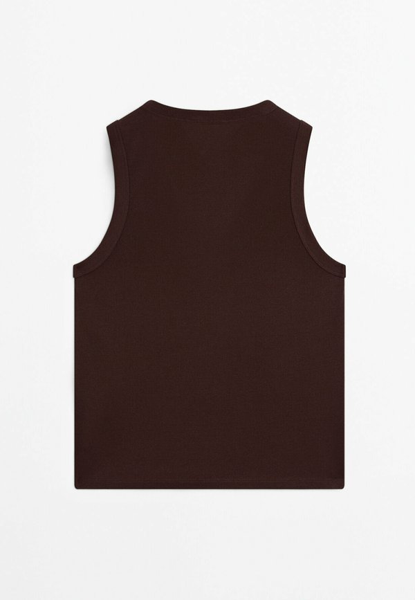 SLEEVELESS - Top - bordeaux2