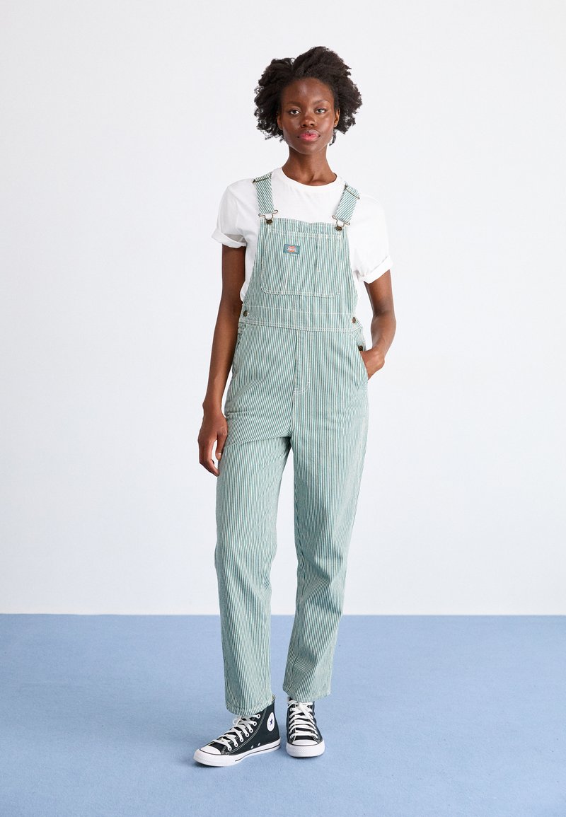 Dickies CLASSIC HICKORY - Jardineiras - lincoln green