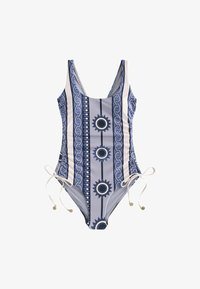 Sélectionné, navy blue geometric