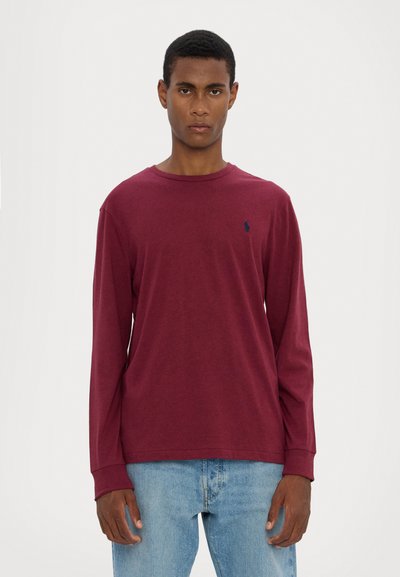 Polo Ralph Lauren LONG SLEEVE - Top s dlhým rukávom - vintage port heather