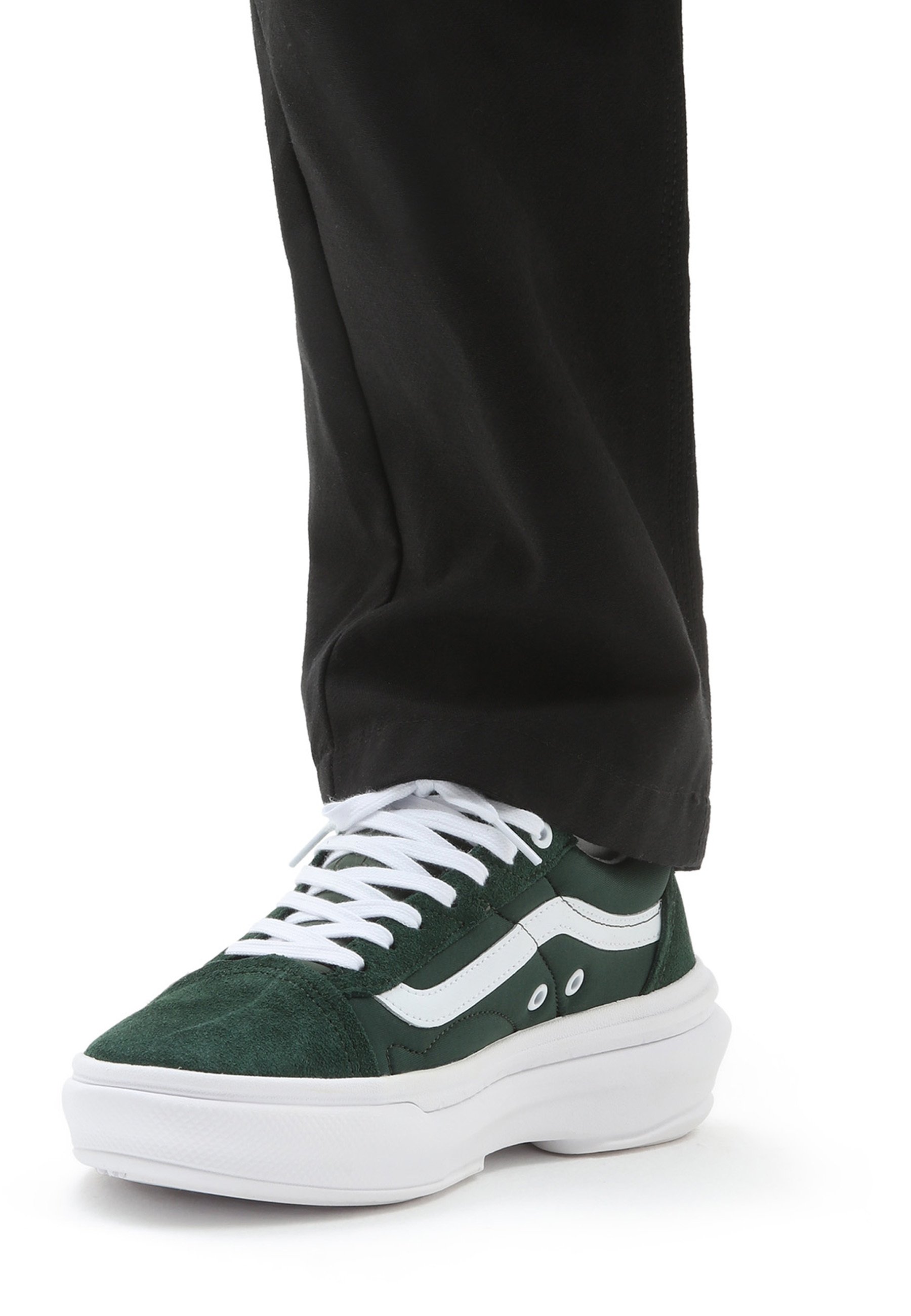 Vans OLD SKOOL OVERT UNISEX - Sneakers laag - dark green/groen gemêleerd -  Zalando.nl