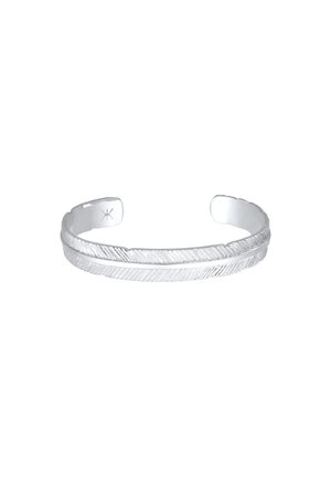 FEATHER CUFF - Armband - silberfarben