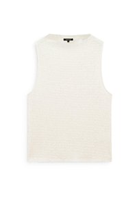 TEXTURED FUNNEL NECK - Top - beige