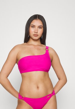 BUSTIERTOP ONE SHOULDER SIMPLE LAS - Bikiniyläosa - pink