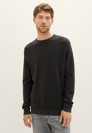 TOM TAILOR Jersey de punto - black grey melange