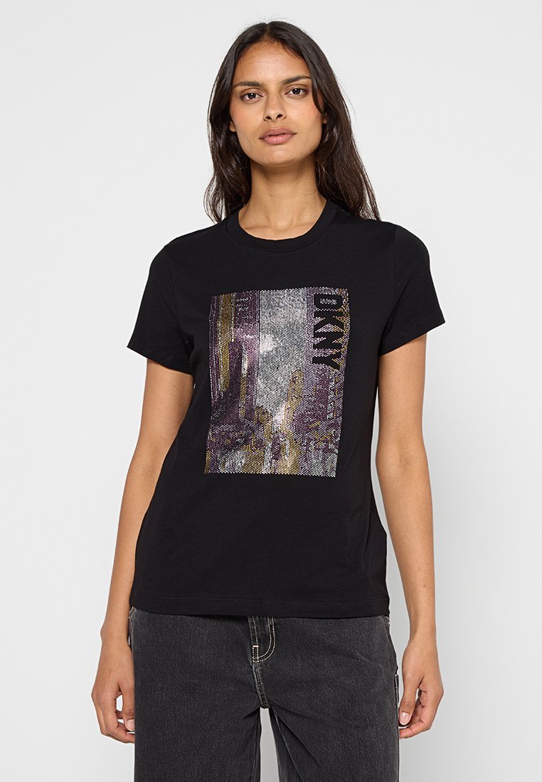 DKNY T-shirt basic zwart