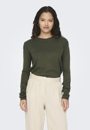 GEKNÖPFTES - Strickpullover - khaki