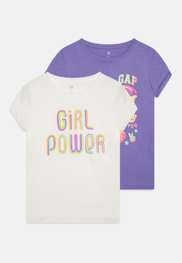 GRAPHIC GIRLS 2 PACK - Print T-shirt - wisteria blossom
