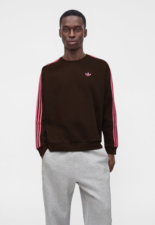 adidas 3S CREW - Sweatshirt - aurora coffee/lucid pink — photo 4