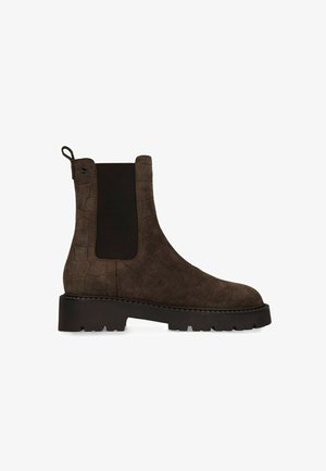 Manfield, Platform ankle boots - braun