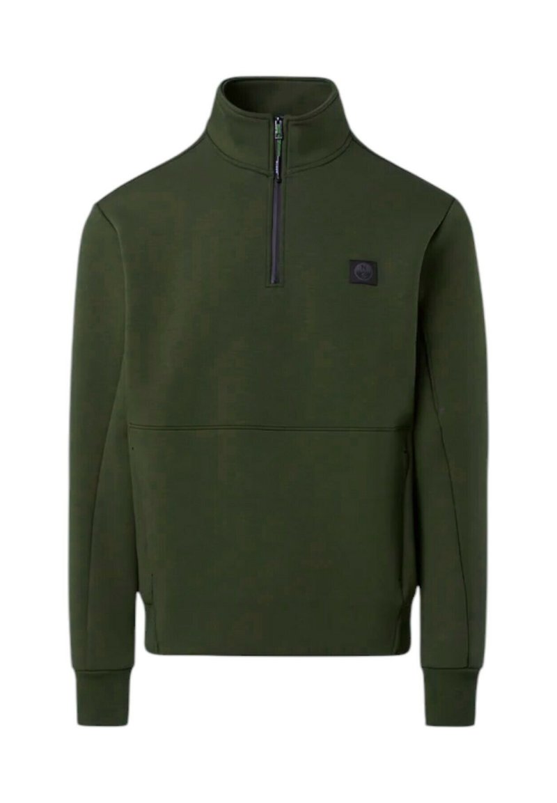 North Sails Sweater met rits groen