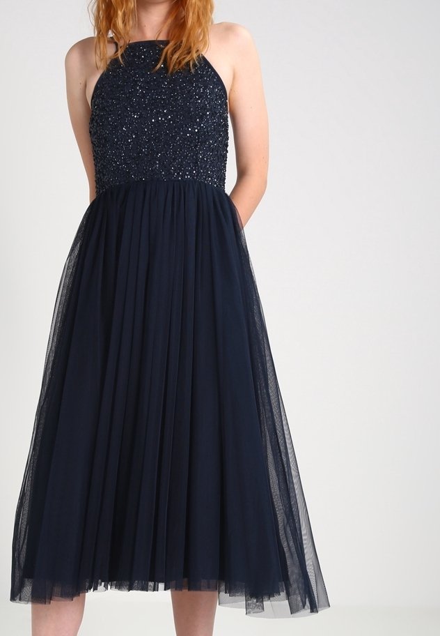 Lace & Beads Denní šaty - dark blue