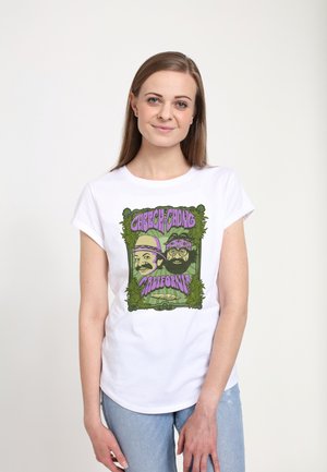 Henry Tiger CHEECH AND CHONG PURP PSYCHEDELICS - T-shirt z nadrukiem