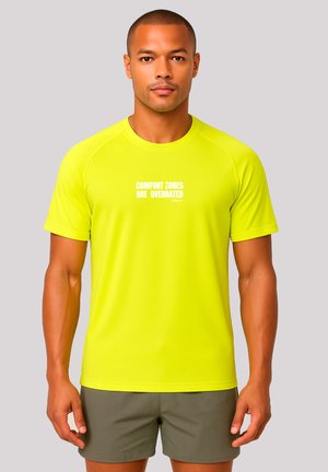 COMFORT ZONES ARE - T-Shirt print - fluorescent yellow