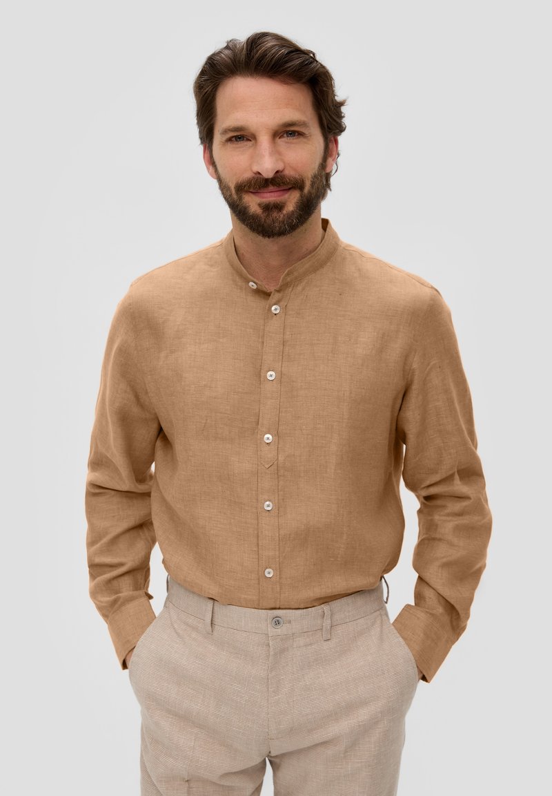 s.Oliver BLACK LABEL Overhemd - sandstein