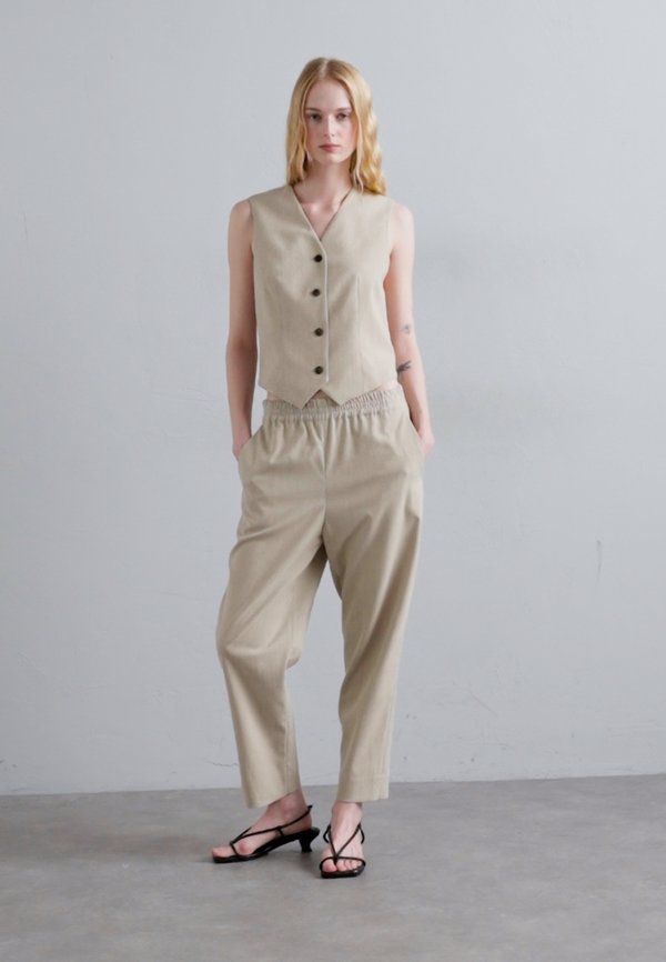 REMI - Trousers - beige melange3