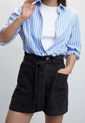 Jeansshort - black denim